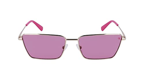 Calvin Klein Jeans Unisex CKJ22217S Sunglasses, 719 Gold pink, One Size von Calvin Klein Jeans