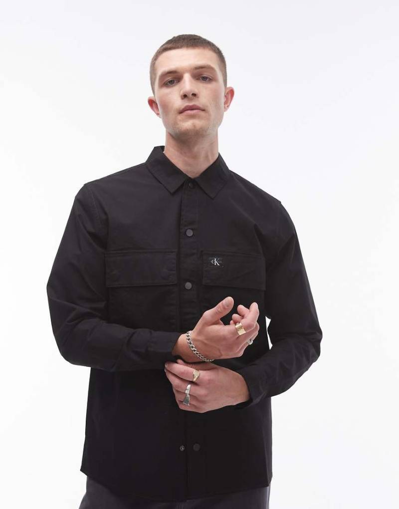 Calvin Klein Jeans - Utility-Hemdjacke in Schwarz von Calvin Klein Jeans