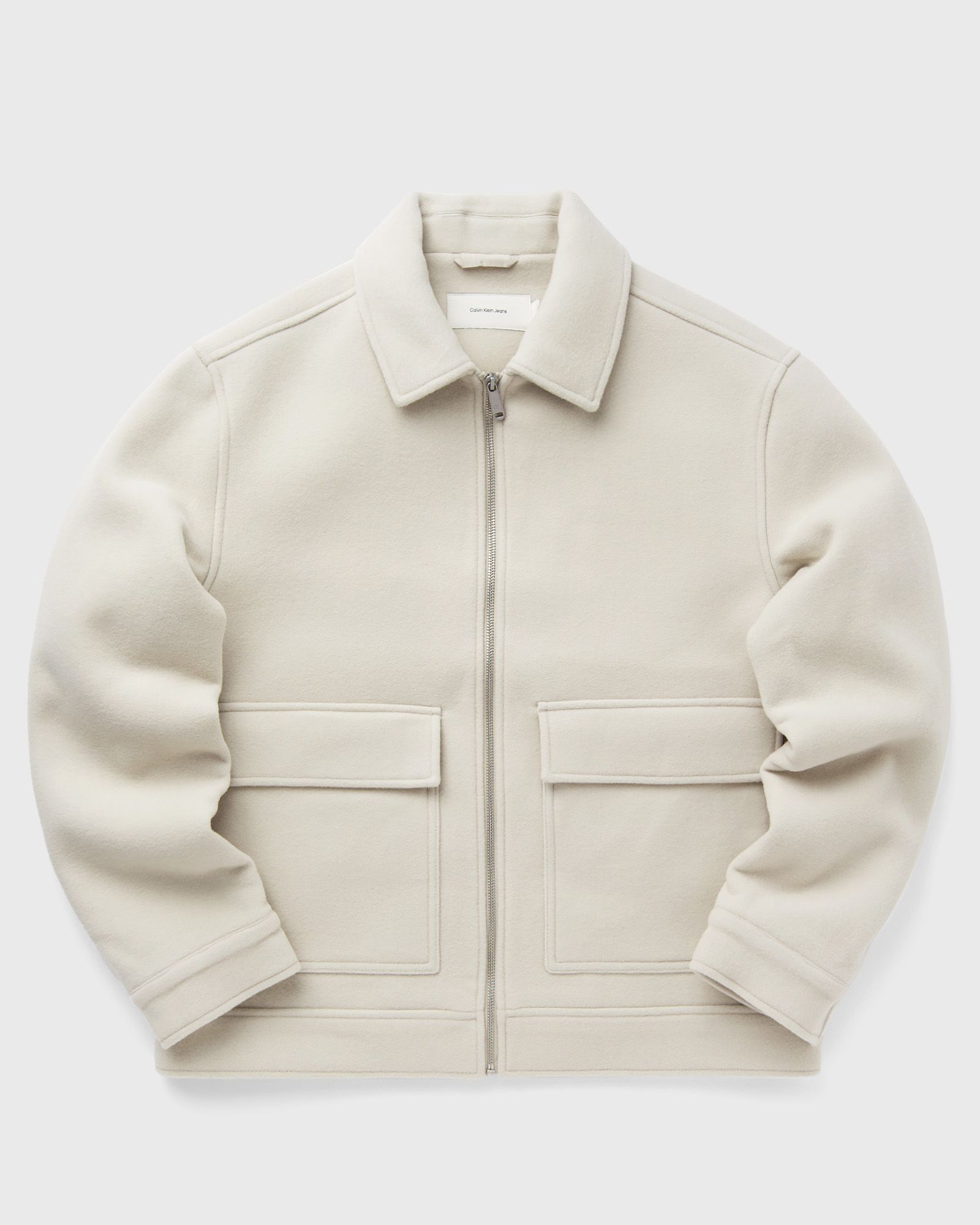 Calvin Klein Jeans WOOL BLEND JACKET men Coats beige in Größe:XL Calvin Klein Jeans WOOL BLEND JACKET men Coats beige in Größe:XL von Calvin Klein Jeans