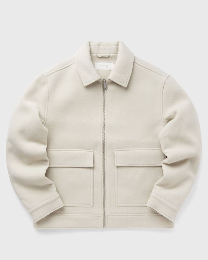 Calvin Klein Jeans WOOL BLEND JACKET men Coats beige in Größe:XL von Calvin Klein Jeans