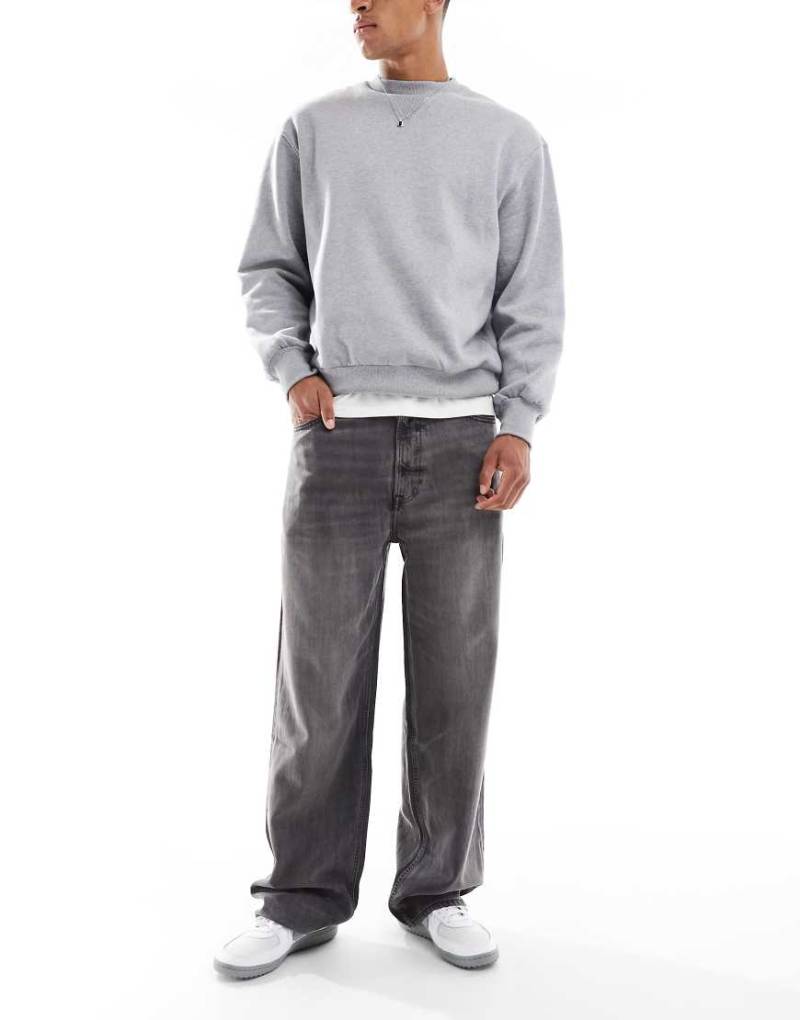 Calvin Klein Jeans - Weite Tencel-Jeans in schwarzer Waschung von Calvin Klein Jeans