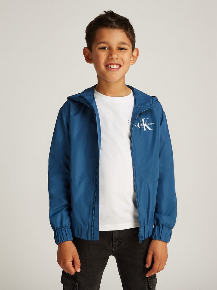 Calvin Klein Jeans Windbreaker MONOLOGO ESSENTIAL JACKET für Kinder bis 16 Jahre mit Logo-Print von Calvin Klein Jeans