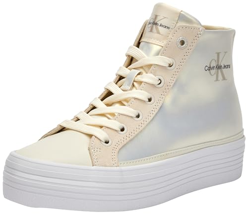 Calvin Klein Jeans Damen Vulcanized Sneaker Flat Schuhe, Elfenbein (Creamy White), 41 Calvin Klein Jeans Damen Vulcanized Sneaker Flat Schuhe, Elfenbein (Creamy White), 41 von Calvin Klein