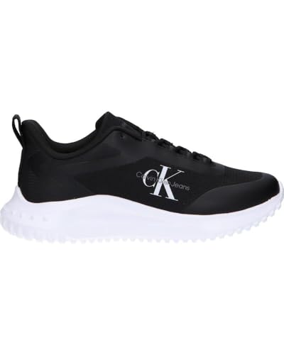 Calvin Klein Jeans Women EVA RUNNER LOW LACE MIX ML WN, Black/Bright White, 37 EU von Calvin Klein Jeans