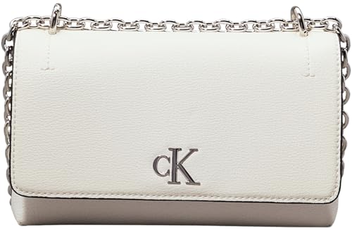 Calvin Klein Jeans Women MINIMAL MONOGRAM EW FLAP21, Creamy White, One Size von Calvin Klein Jeans