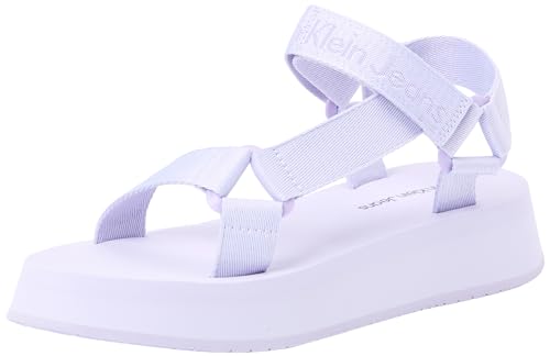 Calvin Klein Jeans Damen Sandalen Webbing Sandal Sommer, Violett (Lavender Blue/Pastel Lilac), 39 Calvin Klein Jeans Damen Sandalen Webbing Sandal Sommer, Violett (Lavender Blue/Pastel Lilac), 39 von Calvin Klein