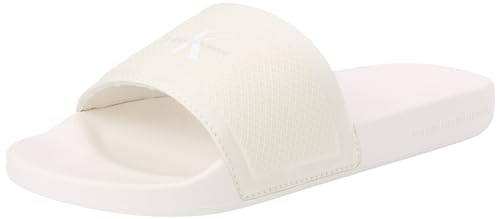 Calvin Klein Jeans Women SLIDE METALLIC IN MTR, Creamy White/Bright White, 36 EU von Calvin Klein Jeans