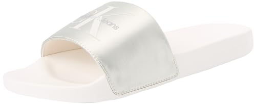 Calvin Klein Jeans Women SLIDE NY PEARL, Creamy White/Eggshell, 37 EU von Calvin Klein Jeans