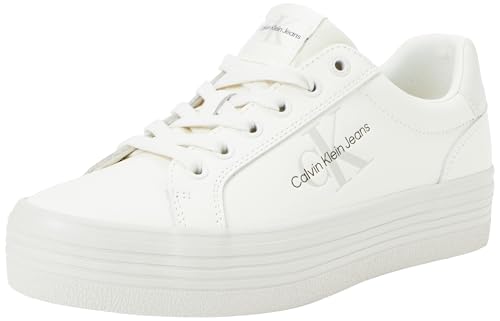 Calvin Klein Jeans Women VULC FLATFORM LACEUP LTH, Creamy White/Eggshell, 37 EU von Calvin Klein Jeans