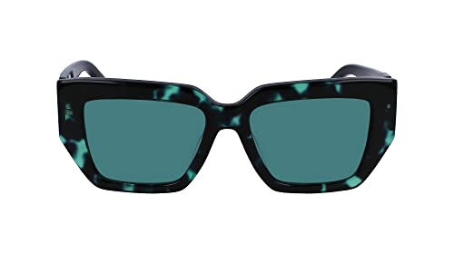 Calvin Klein Jeans Women's CKJ23608S Sunglasses, Green Havana, Einheitsgröße von Calvin Klein Jeans