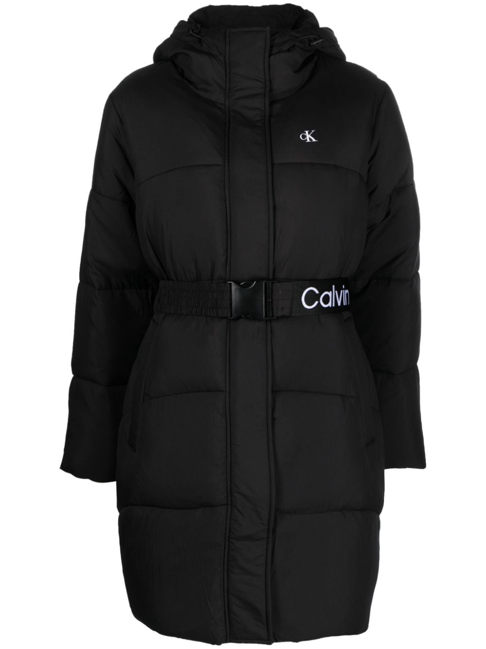 Calvin Klein Jeans Gefütterte Kapuzenjacke - Schwarz von Calvin Klein Jeans