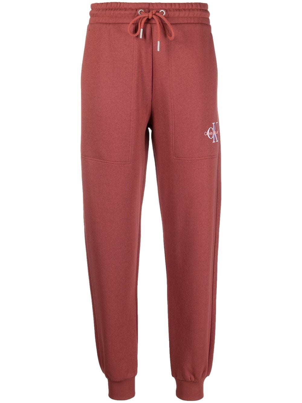 Calvin Klein Jeans Jogginghose mit Logo - Rot von Calvin Klein Jeans