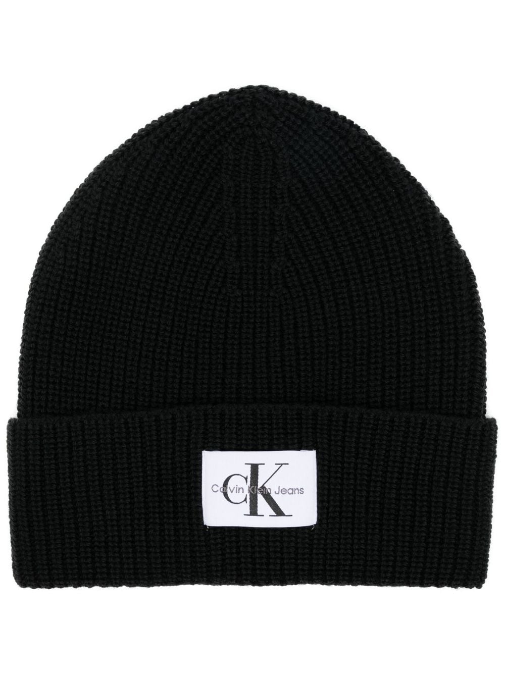 Calvin Klein Jeans Beanie mit Logo-Patch - Schwarz von Calvin Klein Jeans