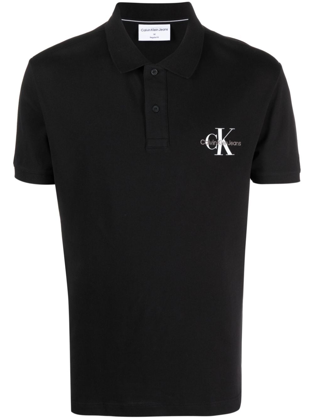 Calvin Klein Jeans Poloshirt mit Logo-Print - Schwarz von Calvin Klein Jeans