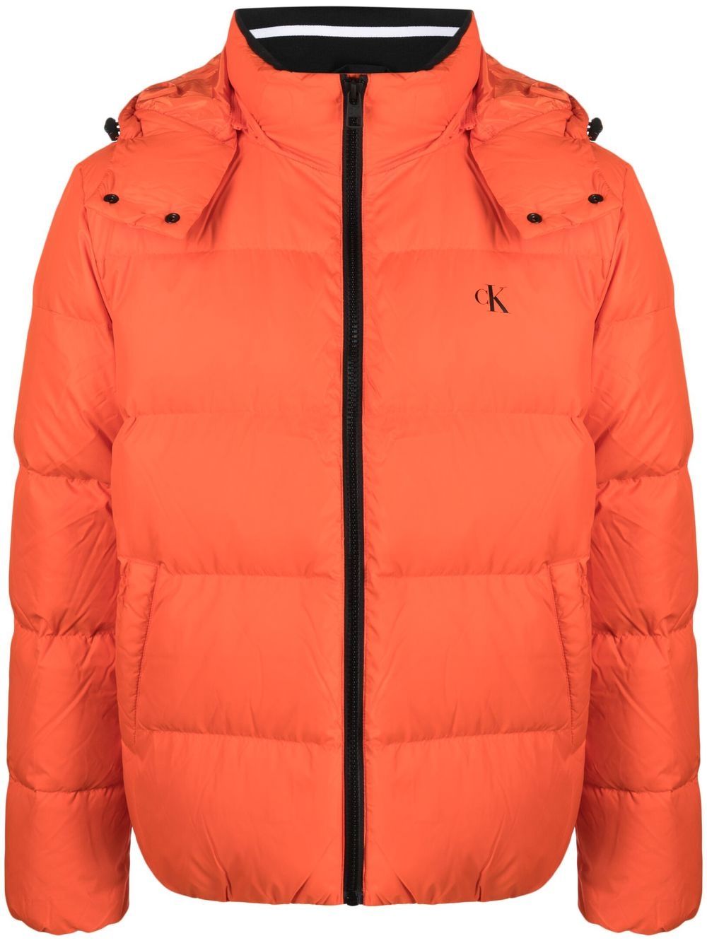 Calvin Klein Jeans Gefütterte Kapuzenjacke - Orange von Calvin Klein Jeans