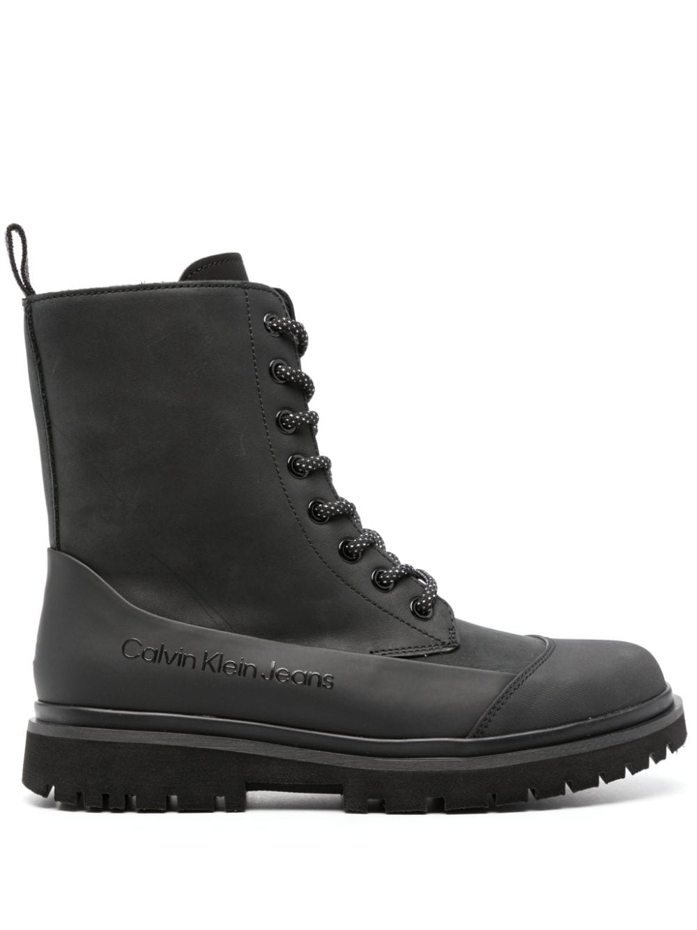 Calvin Klein Jeans Stiefeletten mit Ledereinsatz - Schwarz von Calvin Klein Jeans