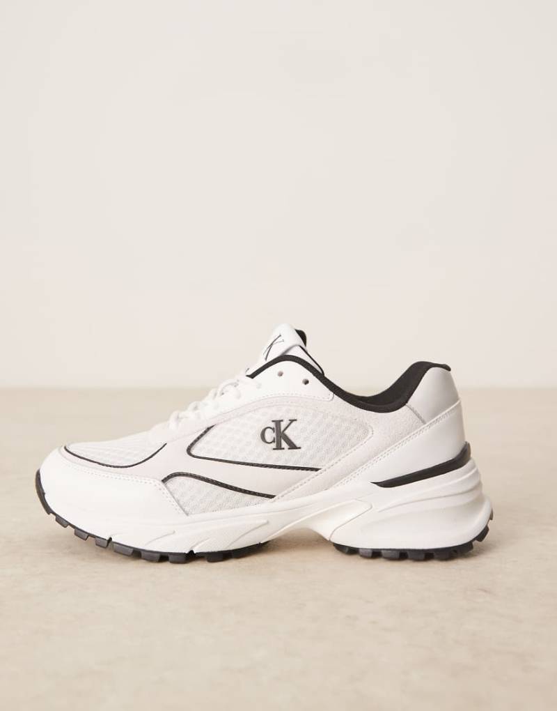 Calvin Klein - Tokyo - Runner-Sneaker in Weiß und Schwarz von Calvin Klein Jeans