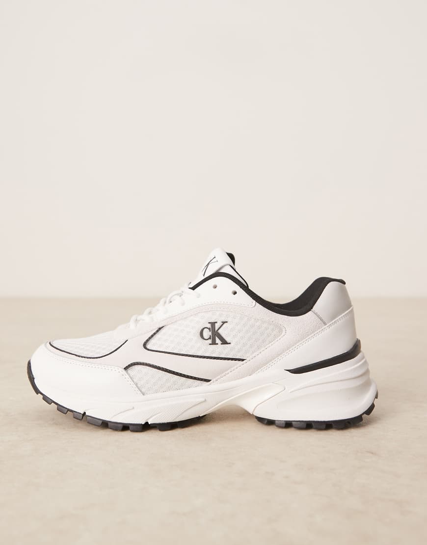 Calvin Klein - Tokyo - Runner-Sneaker in Weiß und Schwarz von Calvin Klein Jeans