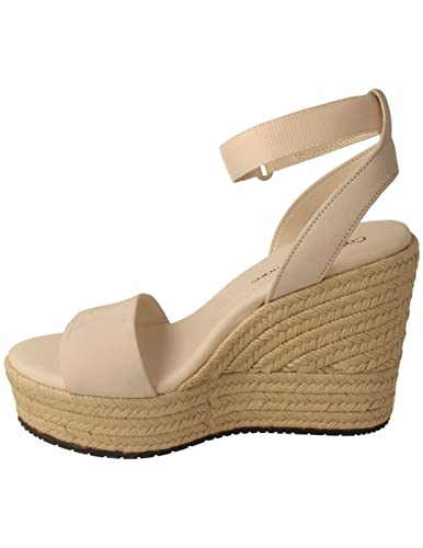 Calvin Klein Wedge Sandal Damen Sandalette in Weiß, Größe 39 von Calvin Klein Jeans