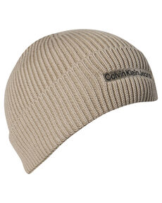 Damen Strickmütze INSTITUTIONAL PATCH BEANIE von Calvin Klein Jeans