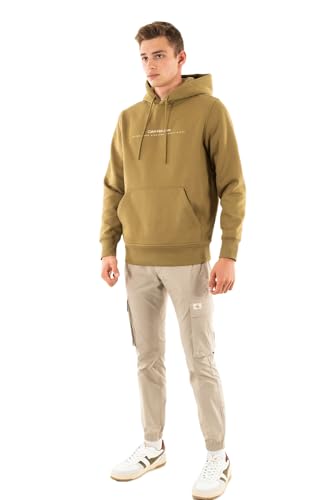 Calvin Klein Herren Minimal Lj30J327076 Kapuzenpullover, Gothic Olive, XXL von Calvin Klein