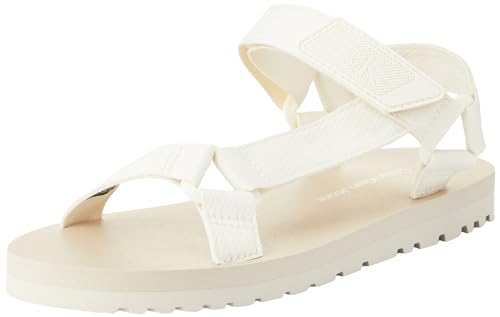 Calvin Klein Jeans Herren Sandalen Sommer, Weiß (Creamy White/Eggshell), 42 von Calvin Klein