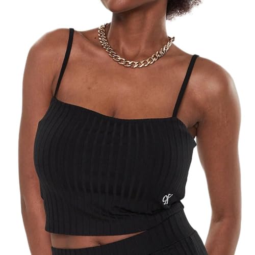 calvin klein jeans Top, Damen, gerippt, mit Riemen, Schwarz, Schwarz , XXX-Large calvin klein jeans Top, Damen, gerippt, mit Riemen, Schwarz, Schwarz , XXX-Large von Calvin Klein Jeans