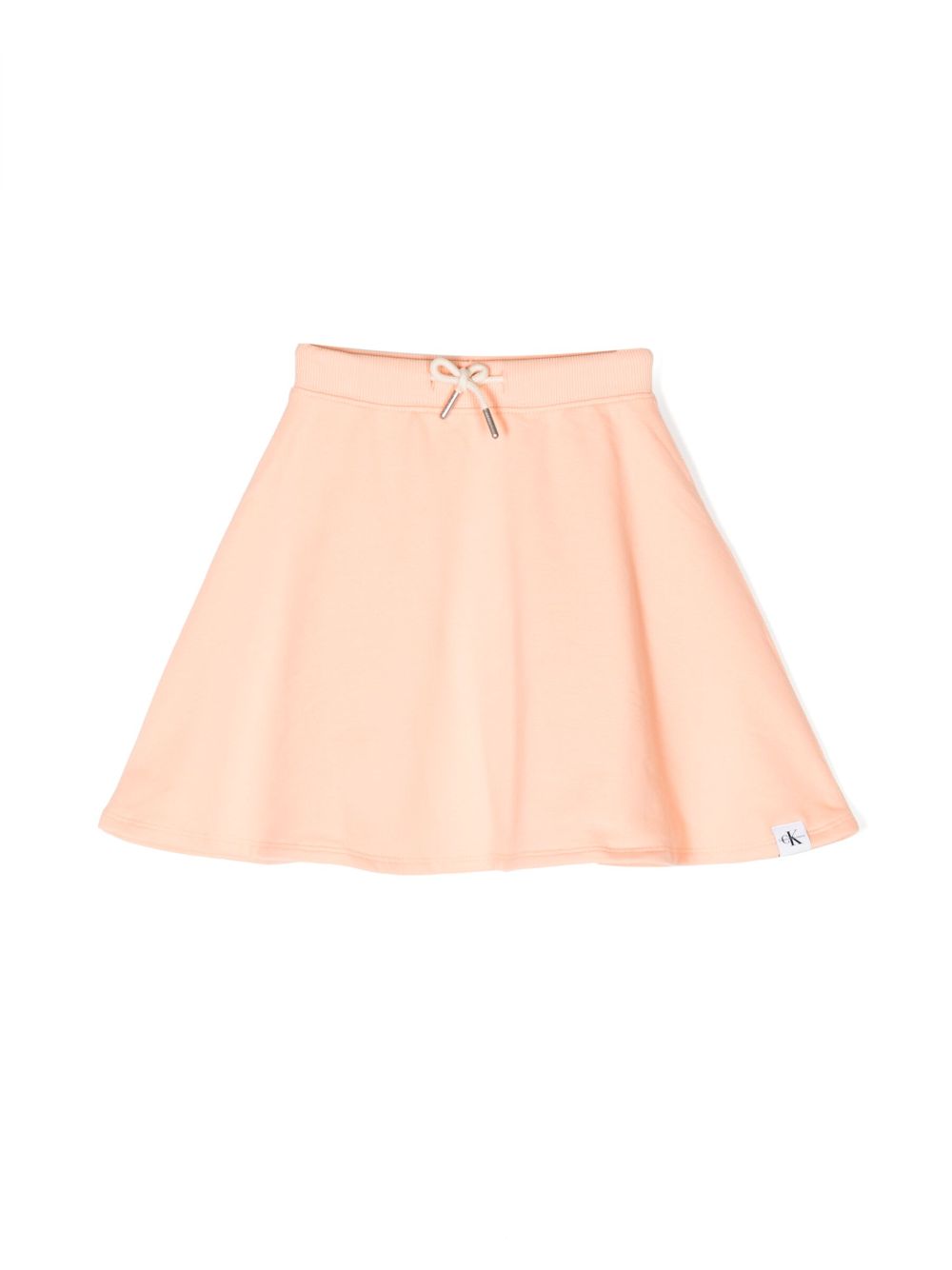 Calvin Klein Kids Ausgestellter Minirock mit Logo-Patch - Orange von Calvin Klein Kids