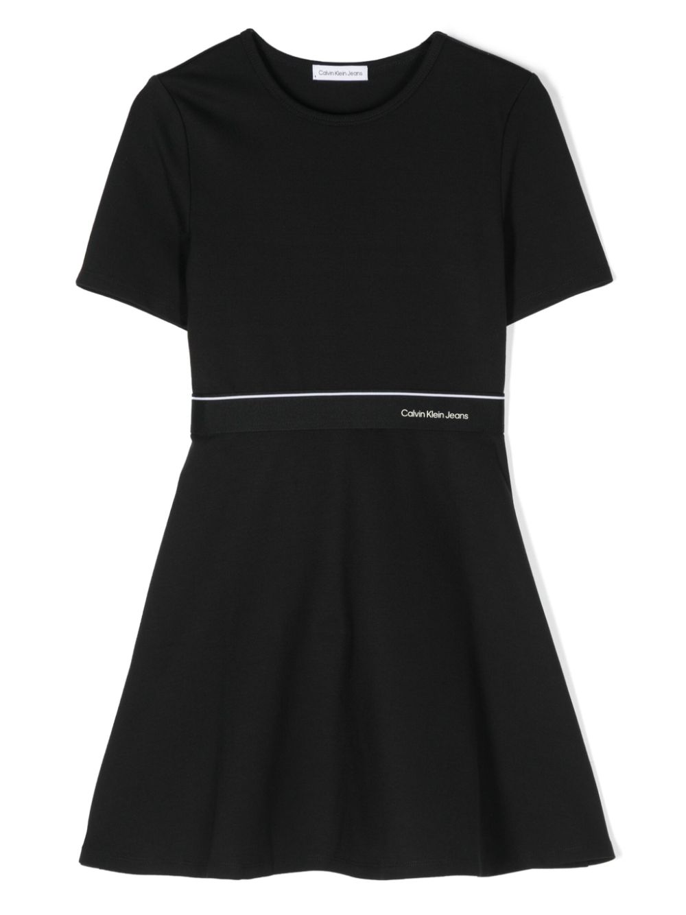 Calvin Klein Kids Ausgestelltes Punto Milano Kleid - Schwarz von Calvin Klein Kids