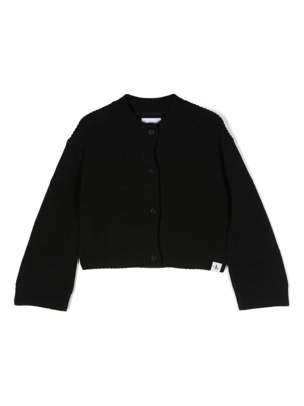 Calvin Klein Kids Cardigan aus Chenille - Schwarz von Calvin Klein Kids