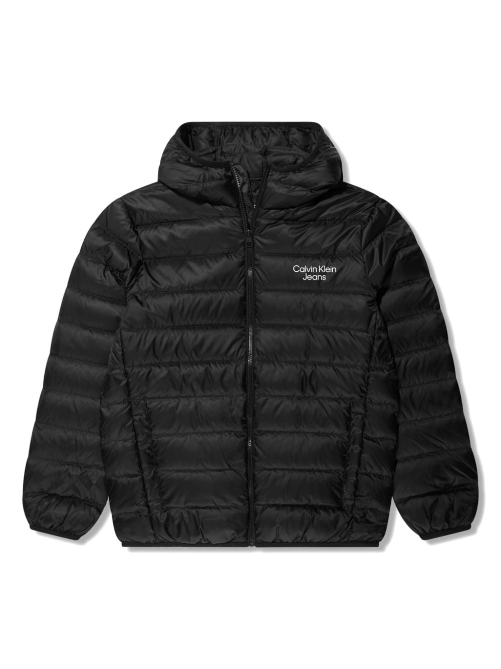 Calvin Klein Kids Gefütterte Kapuzenjacke - Schwarz von Calvin Klein Kids