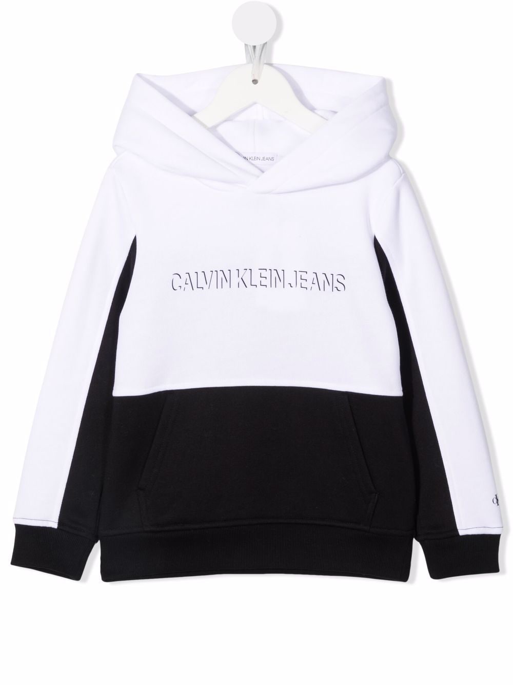 Calvin Klein Kids Hoodie in Colour-Block-Optik - Schwarz von Calvin Klein Kids