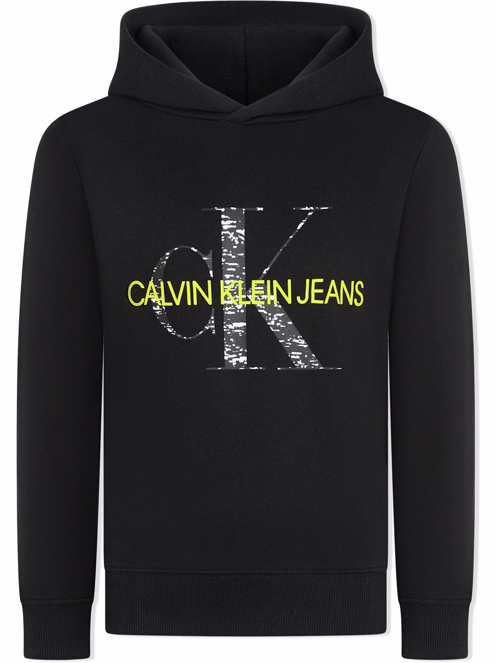 Calvin Klein Kids Hoodie mit Logo-Print - Schwarz von Calvin Klein Kids