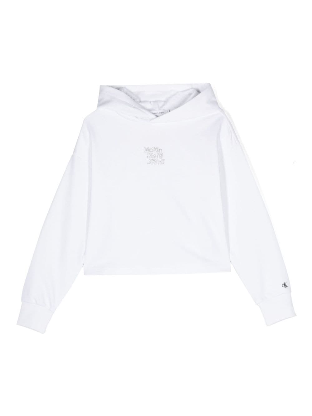 Calvin Klein Kids Hoodie mit Logo-Print - Weiß von Calvin Klein Kids