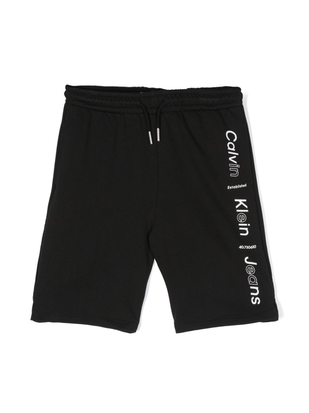 Calvin Klein Kids Joggingshorts mit Logo-Print - Schwarz von Calvin Klein Kids