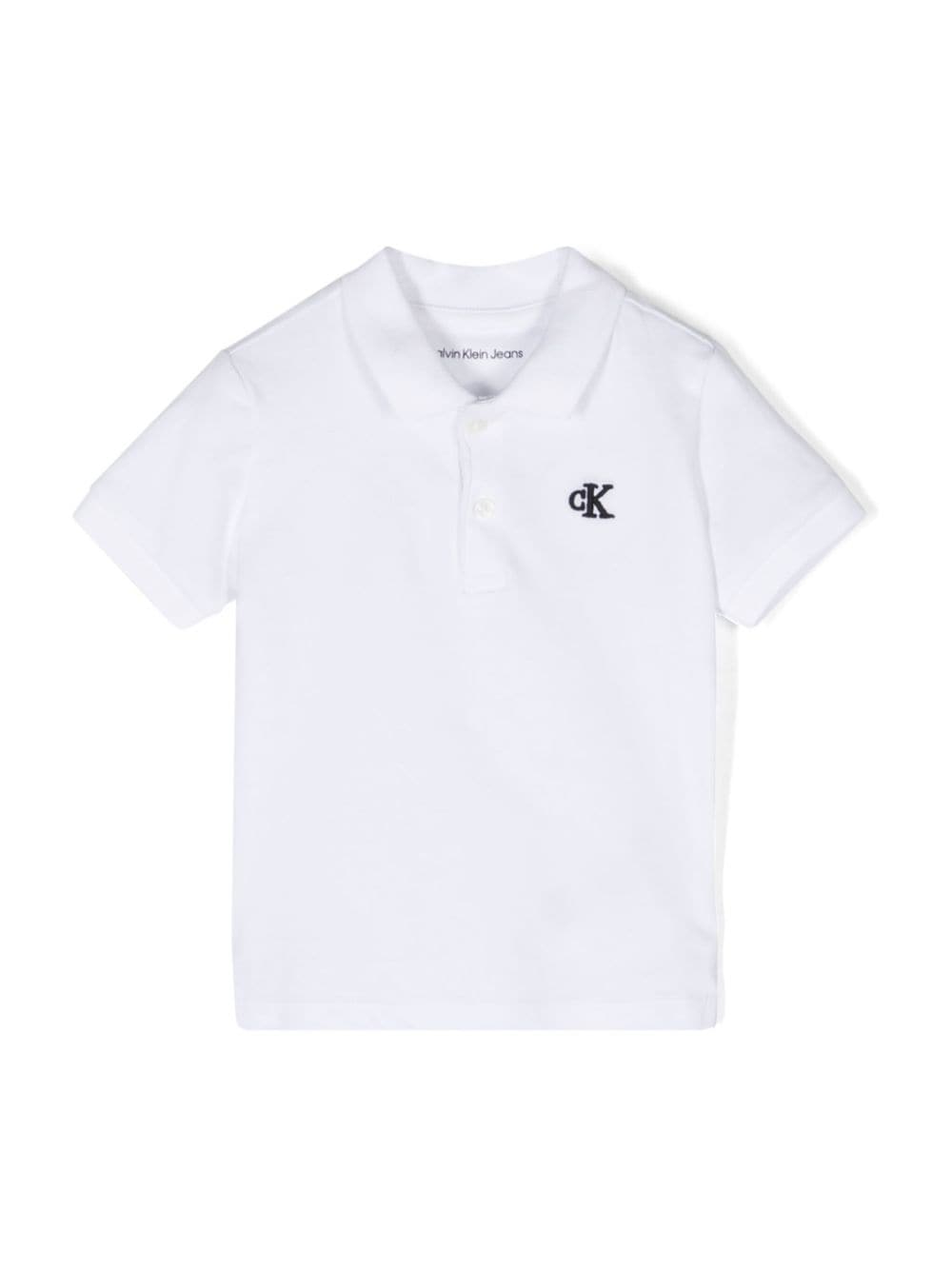 Calvin Klein Kids Poloshirt mit Logo-Stickerei - Weiß von Calvin Klein Kids