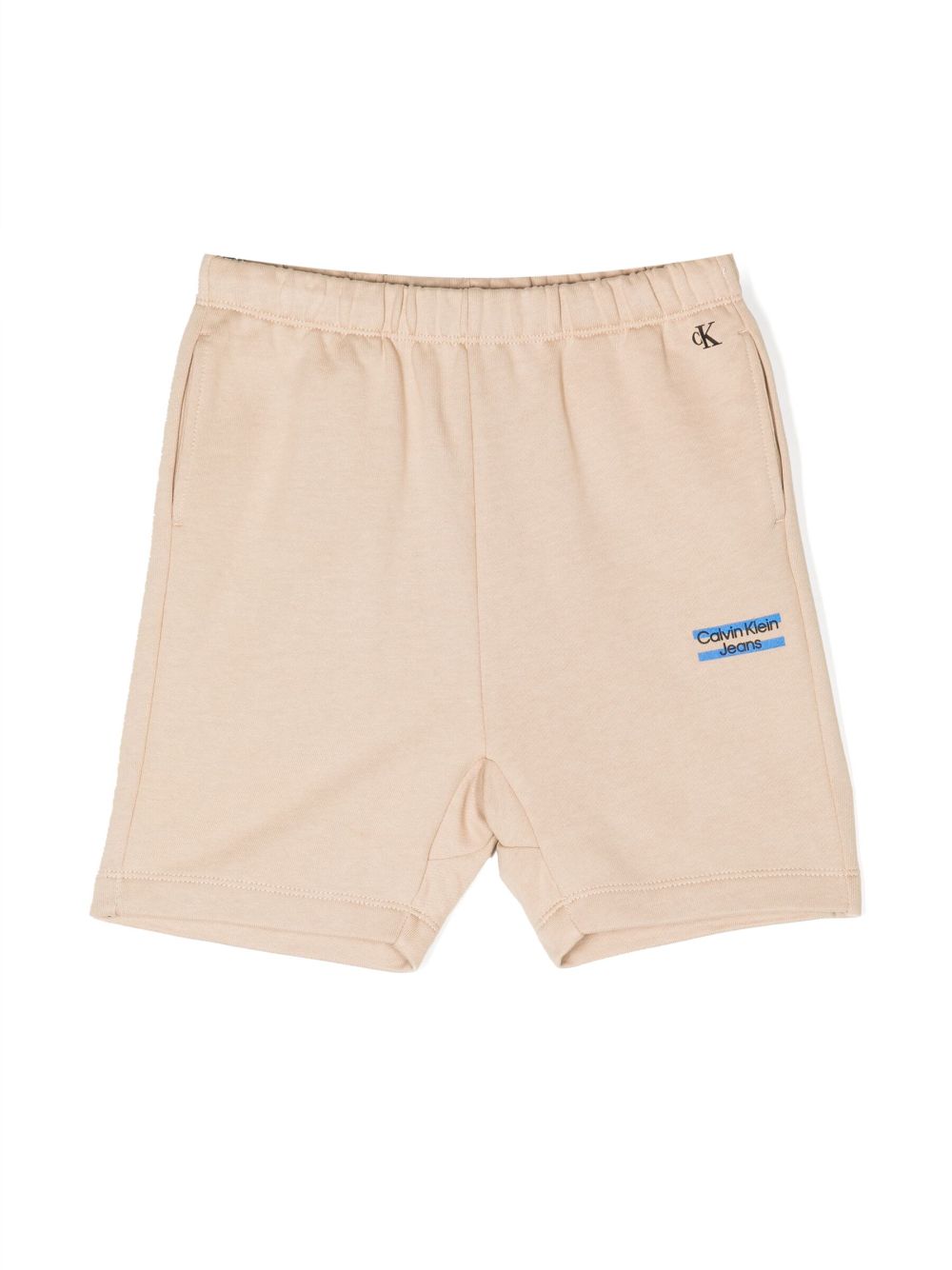 Calvin Klein Kids Shorts mit Logo-Print - Nude von Calvin Klein Kids