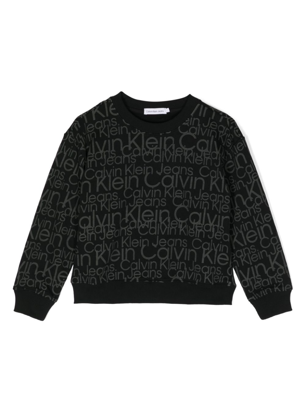 Calvin Klein Kids Sweatshirt mit Logo-Print - Schwarz von Calvin Klein Kids