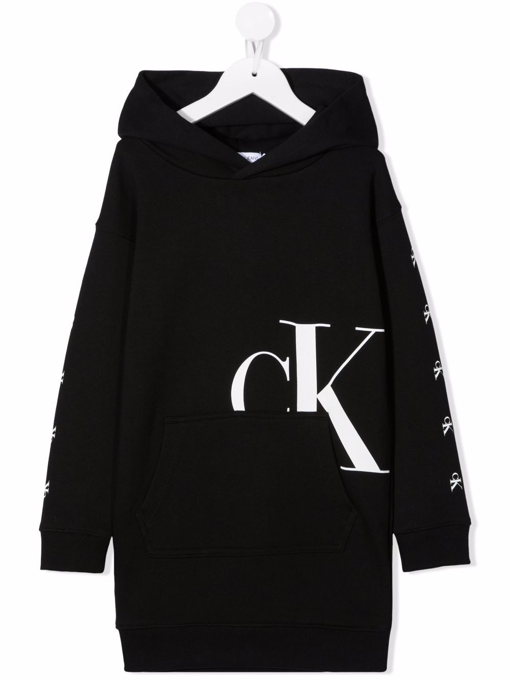 Calvin Klein Kids Sweatshirtkleid mit Kapuze - Schwarz von Calvin Klein Kids