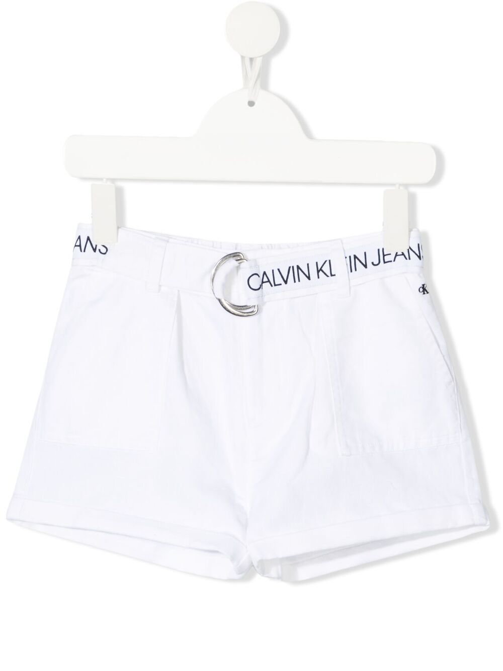 Calvin Klein Kids Shorts mit Gürtel - Weiß von Calvin Klein Kids