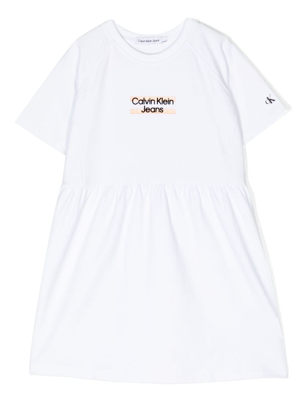 Calvin Klein Kids Kleid mit Logo-Stickerei - Weiß von Calvin Klein Kids