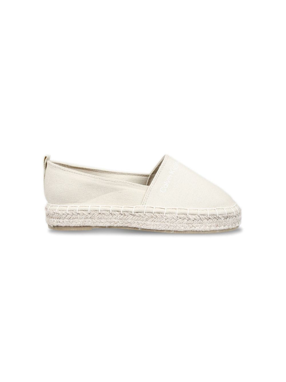 Calvin Klein Kids Flache Espadrilles mit Logo-Stickerei - Weiß von Calvin Klein Kids