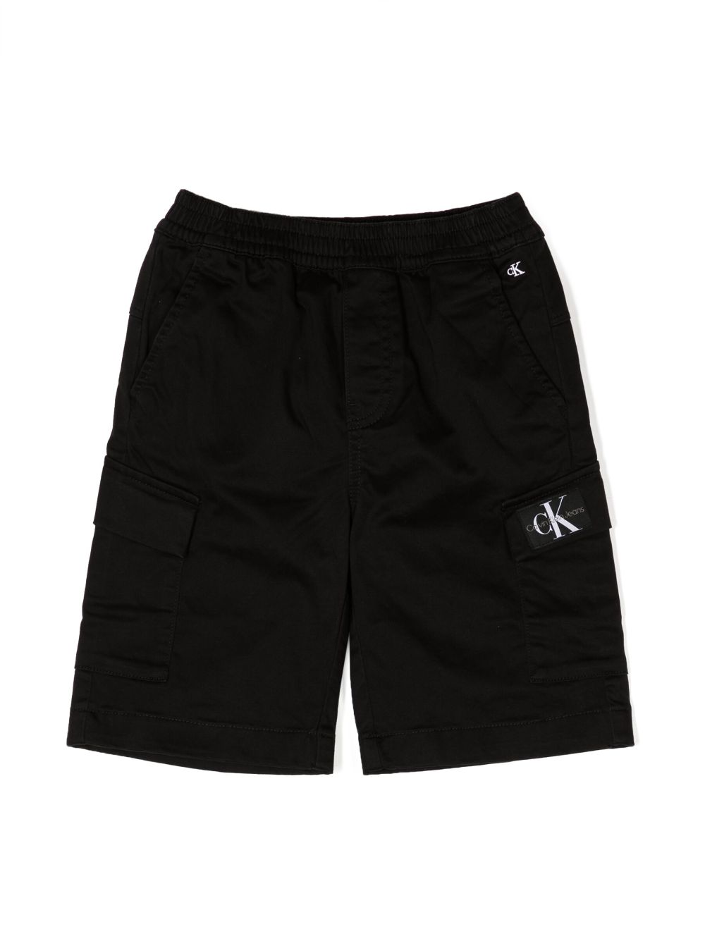 Calvin Klein Kids Bermudas mit Logo-Patch - Schwarz von Calvin Klein Kids