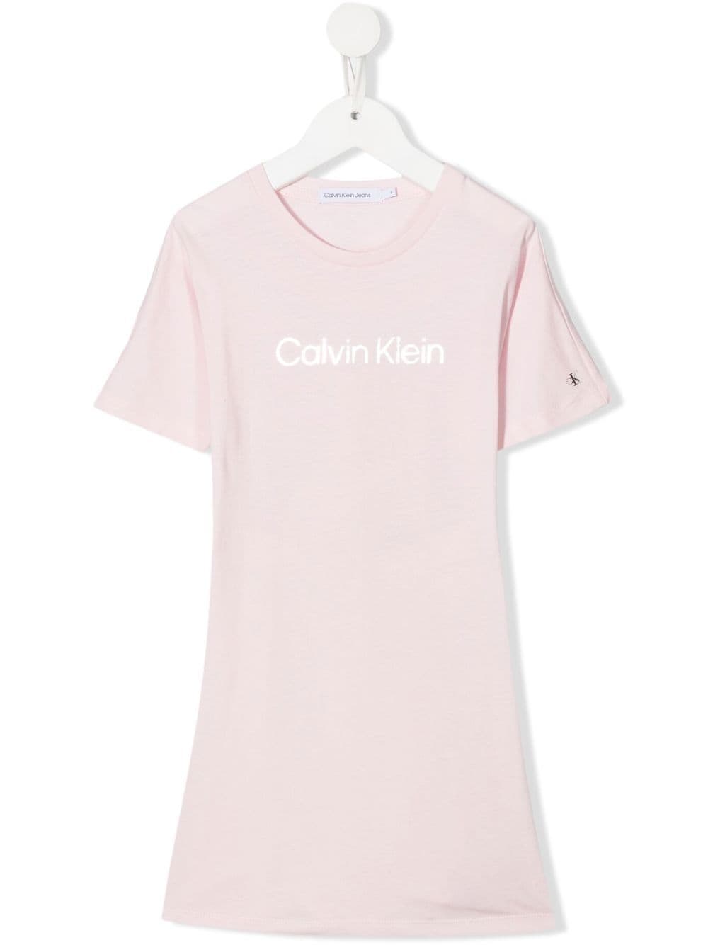 Calvin Klein Kids T-Shirtkleid mit Logo-Print - Rosa von Calvin Klein Kids