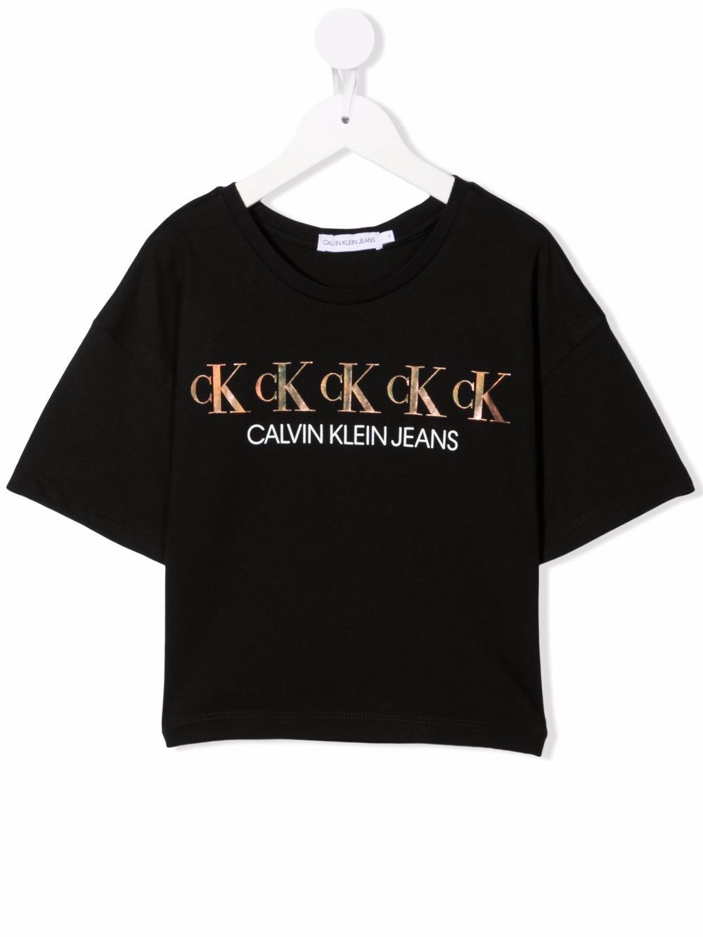 Calvin Klein Kids T-Shirt mit Logo-Print - Schwarz von Calvin Klein Kids