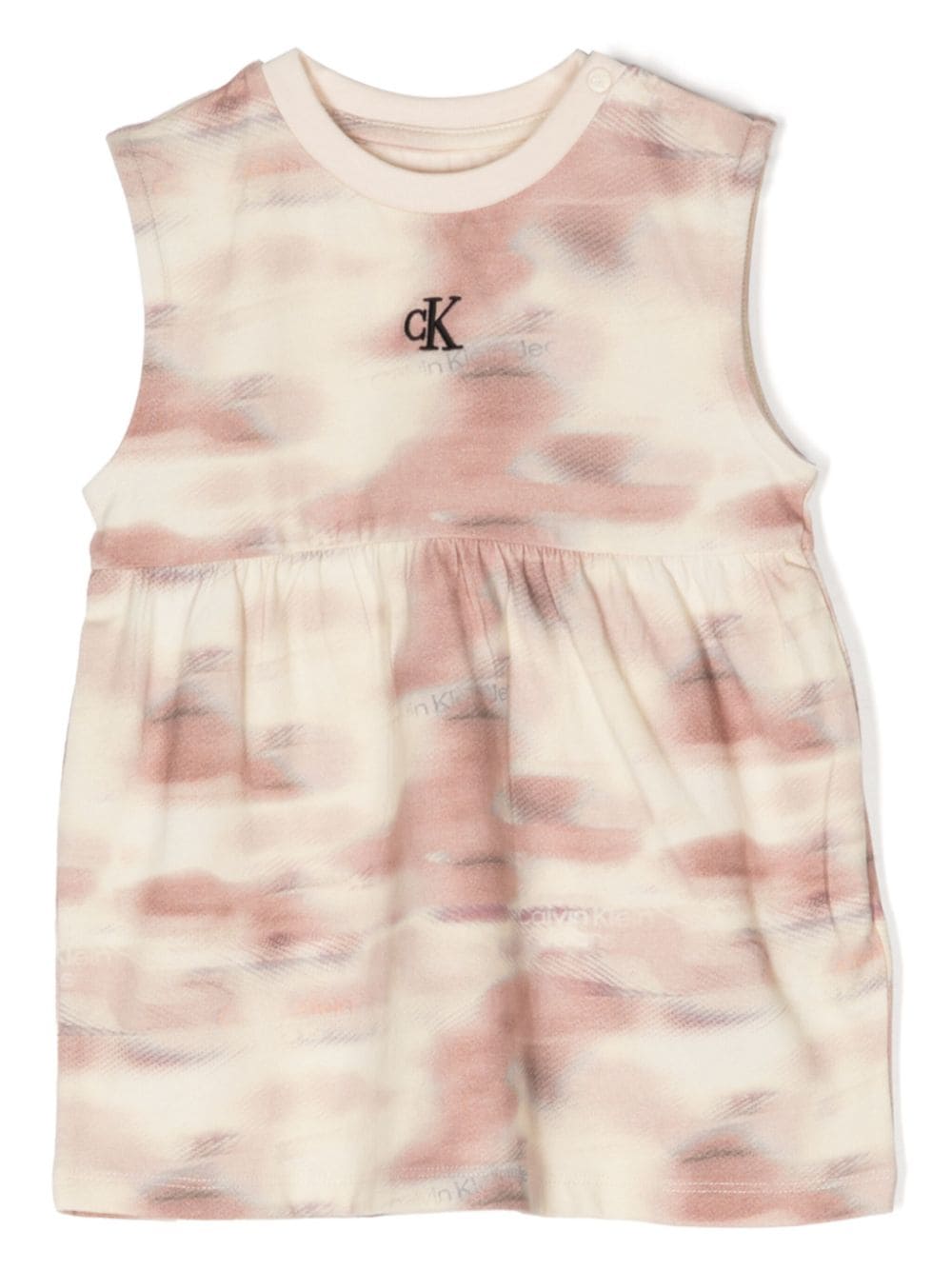 Calvin Klein Kids Kleid mit Logo-Print - Braun von Calvin Klein Kids