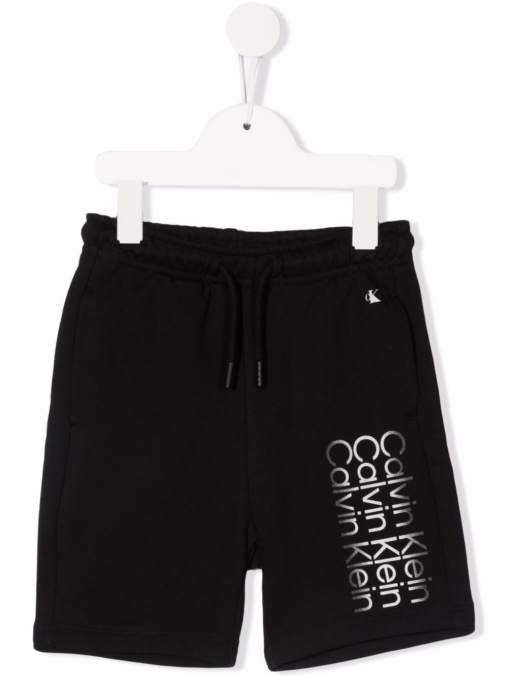 Calvin Klein Kids Joggingshorts mit Logo-Print - Schwarz von Calvin Klein Kids