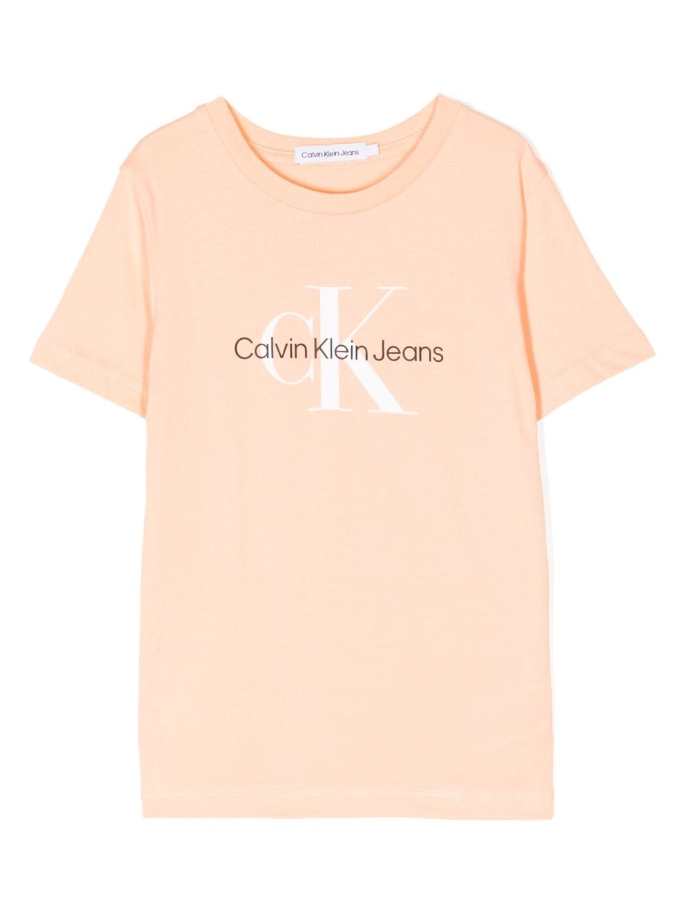 Calvin Klein Kids T-Shirt mit Logo-Print - Orange von Calvin Klein Kids