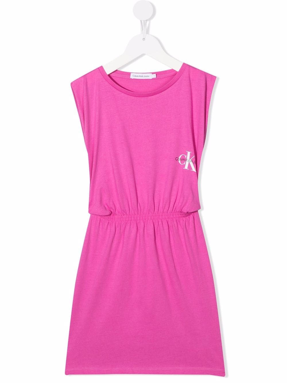 Calvin Klein Kids Ärmelloses Jerseykleid mit Logo-Print - Rosa von Calvin Klein Kids