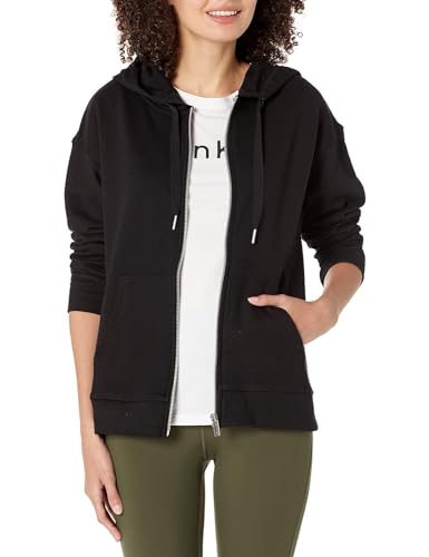 Calvin Klein Performance Damen Eco French Terry Hoodie Kapuzenpullover, schwarz, XX-Large von Calvin Klein Performance